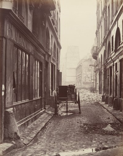 Rue Estienne, de la rue Boucher, 1862-65 door Charles Marville