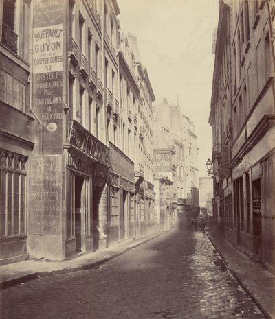 Rue des Bourdonnais vanaf rue de Rivoli door Charles Marville