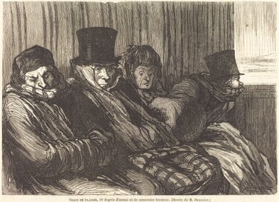 Plezierrit door Charles Maurand after Honoré Daumier