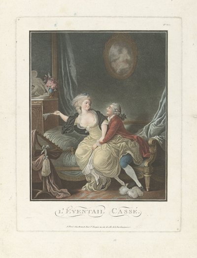 De gebroken waaier door Charles Melchior Descourtis (attributed to)