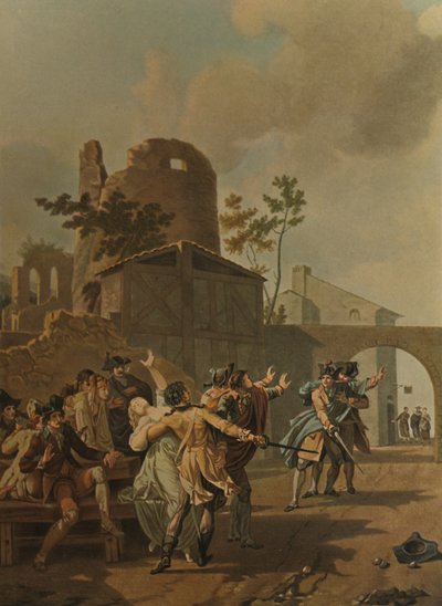 La Rixe, De Ruzie, ca. 1780, 1913 door Charles Melchior Descourtis