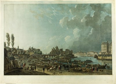 Haven van St. Paul, Parijs door Charles Melchior Descourtis