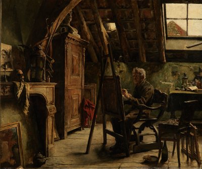 Werkplaats van een Schilder door Charles Mertens