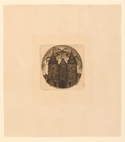 Oude poort van het Paleis van Justitie door Charles Meryon