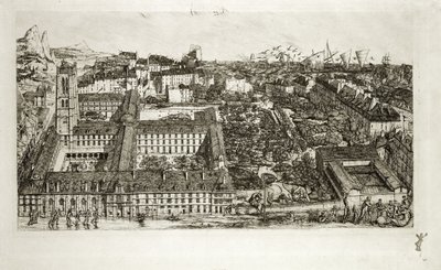 College Henri IV en het Lycee Napoleon, 1864 door Charles Meryon