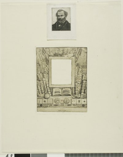 Ontwerp voor een lijst voor het portret van Armand Guéraud door Charles Meryon