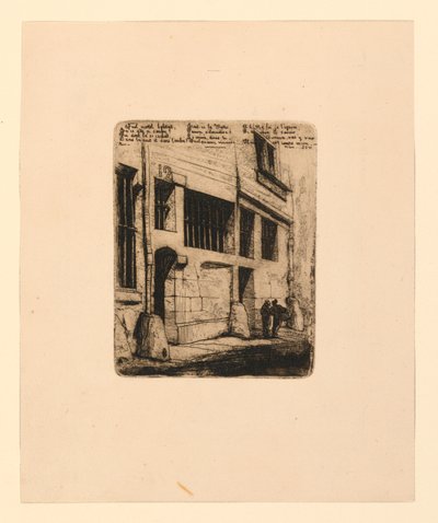 La rue des mauvais garçons door Charles Meryon