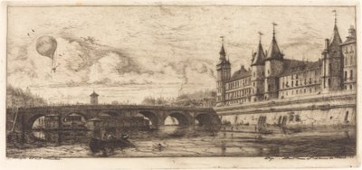 Le Pont-au-Change, Parijs door Charles Meryon