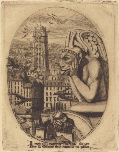 Le stryge (De vampier) door Charles Meryon
