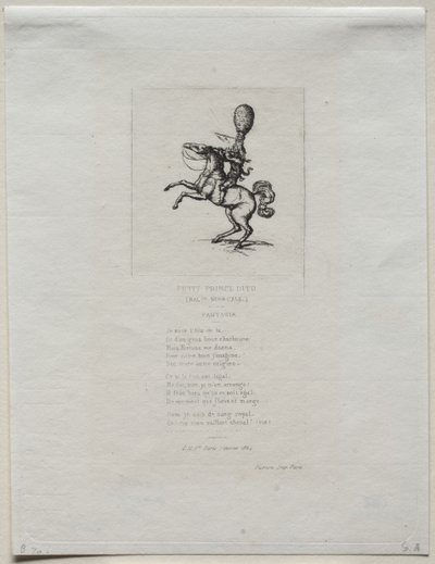 Kleine Prins Dito, 1864 door Charles Meryon