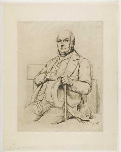 Portret van Casimir le Conte door Charles Meryon