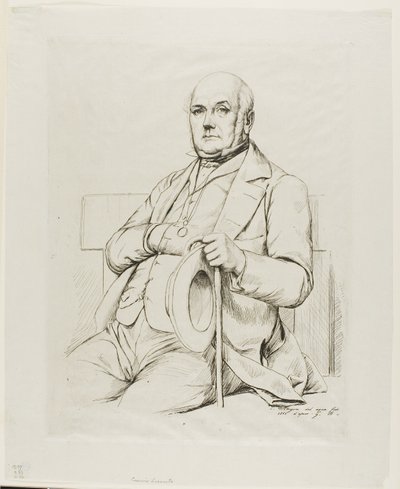 Portret van Casimir le Conte door Charles Meryon