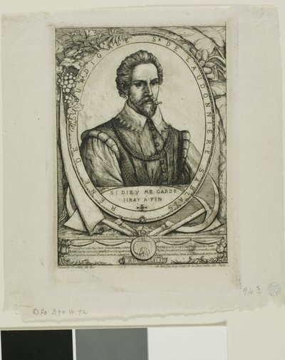 Portret van René de Laudonnière Sablais (de Burdigale) door Charles Meryon