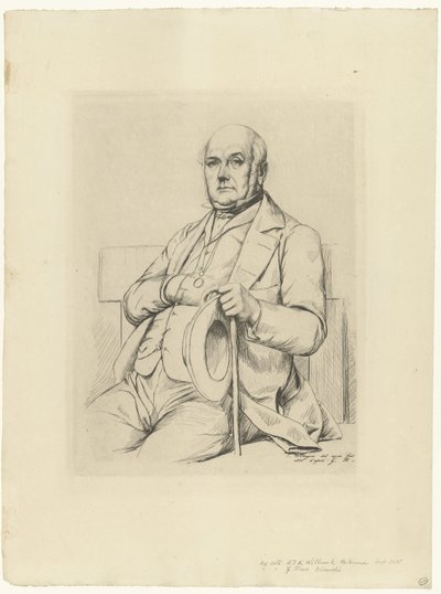 Portret van Casimir Le Conte door Charles Meryon