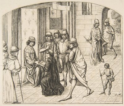 Presentatie van Valerius Maximus aan koning Lodewijk XI door Charles Meryon