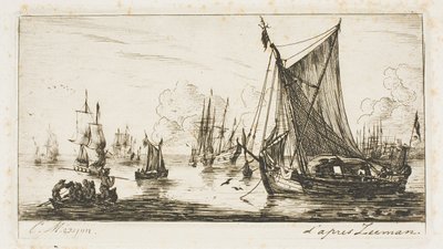 Zuidzee vissers door Charles Meryon