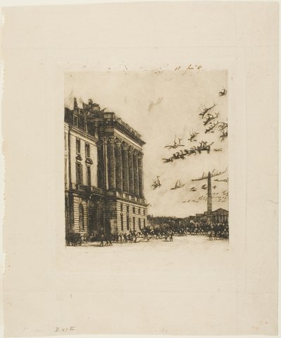 Het Admiraalshuis, Parijs door Charles Meryon