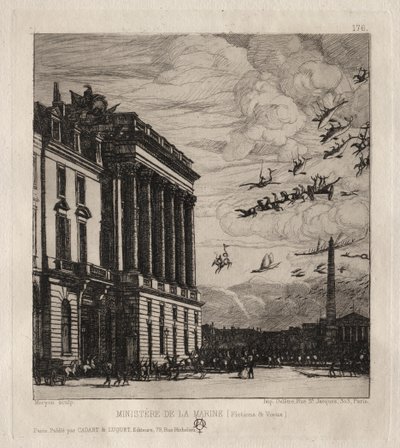 De Admiraliteit, Parijs door Charles Meryon