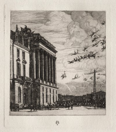 Het Admiraalshuis, Parijs door Charles Meryon
