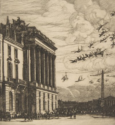 Het Admiraalshuis, Parijs, 1865 door Charles Meryon