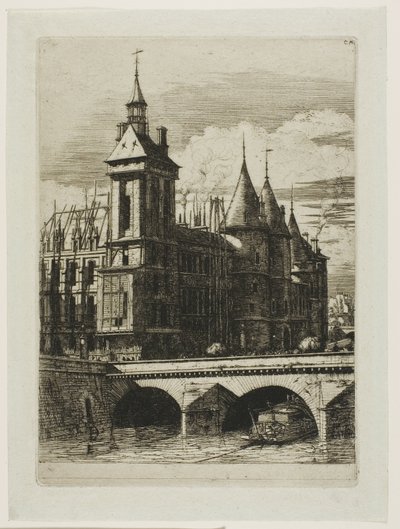 De klokkentoren, Parijs door Charles Meryon