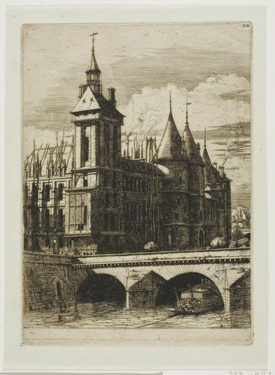 De klokkentoren, Parijs door Charles Meryon