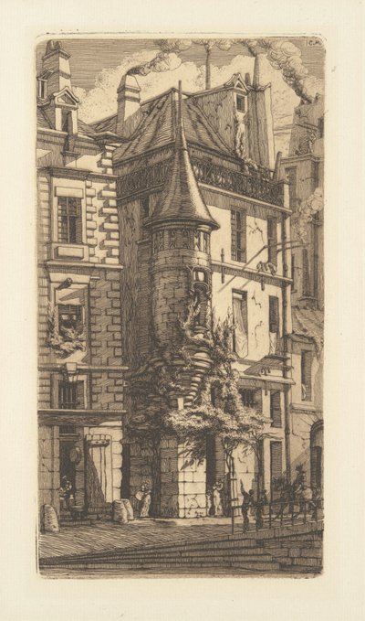 Tourelle, Rue de la Tixeranderie door Charles Meryon