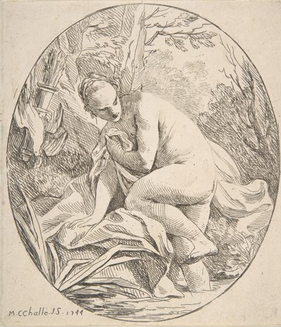 Diana bij het bad, 1744 door Charles Michel Ange Challe