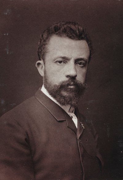 Album Artistique et Biographique, 5e jaar, Salon 1885; portret van de Belgische schilder Évariste Carpentier (1845-1922) door Charles Michelez