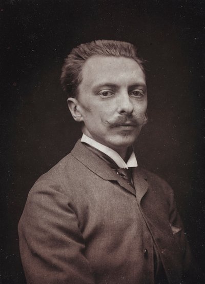 Album Artistique et Biographique, 5e jaar, Salon 1885; portret van de Franse schilder Alfred Paul Marie de Richemont (1857-1911) door Charles Michelez