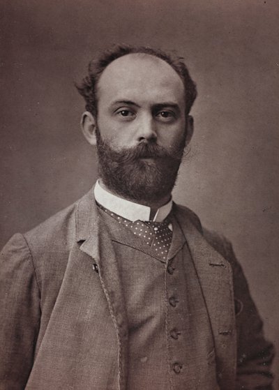 Album Artistique et Biographique, 6e jaar, Salon 1885; portret van de Franse schilder Ernest Bordes (1852-1914) door Charles Michelez