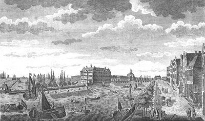 Het Admiraliteitskantoor, Amsterdam, Nederland, ca. 1778 door Charles Middleton
