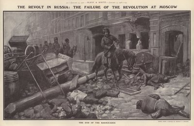 De Opstand in Rusland: Het falen van de revolutie in Moskou door Charles Mills (after) Sheldon