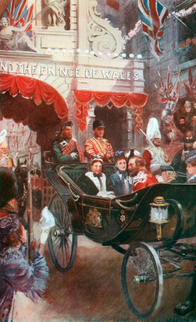 De dankdienst, 1872: De processie naar St. Paul