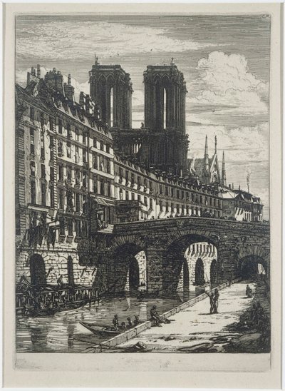 Kleine brug door Charles Meryon