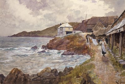 Kustscène door Charles Napier Hemy