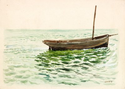 Dinghy door Charles Napier Hemy