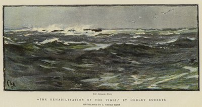 Illustratie voor De Rehabilitatie van de Vigia, door Morley Roberts door Charles Napier Hemy