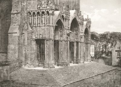 Kathedraal van Chartres - Zuidportaal, 12e eeuw door Charles Nègre