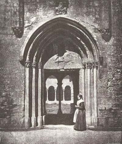 Portail Saint-Trophime, Ingang van het Klooster, Arles, Metropolitane Kerk van Saint-Trophime, 1852 door Charles Nègre