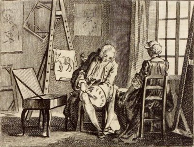 Le Bât door Charles Nicolas Cochin