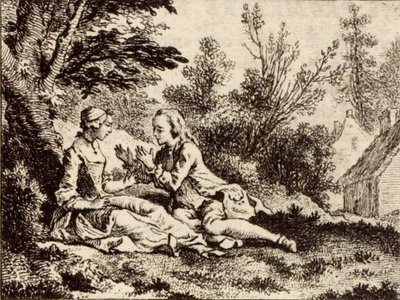 Beloven is één ding, je eraan houden is iets anders door Charles Nicolas Cochin