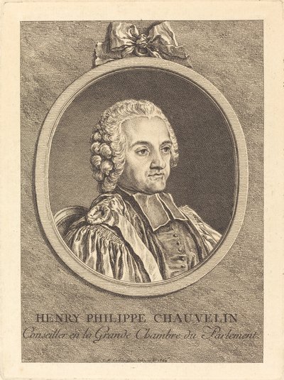 Henry Philippe Chauvelin door Charles Nicolas Cochin II