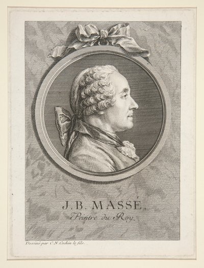 Portret van Jean-Baptiste Masse door Charles Nicolas Cochin the younger