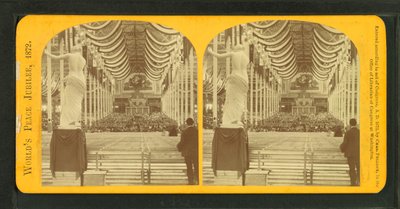 Wereldvredesjubileum, of het Boston Coliseum, 1872 door Charles Pollock