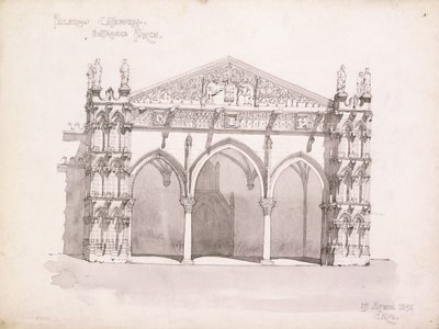 Kathedraal van Palermo, Studie van de Ingangsveranda door Charles Rennie Mackintosh