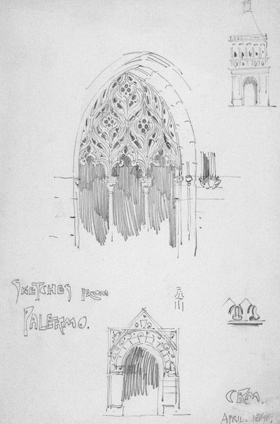 Schetsen uit Palermo door Charles Rennie Mackintosh