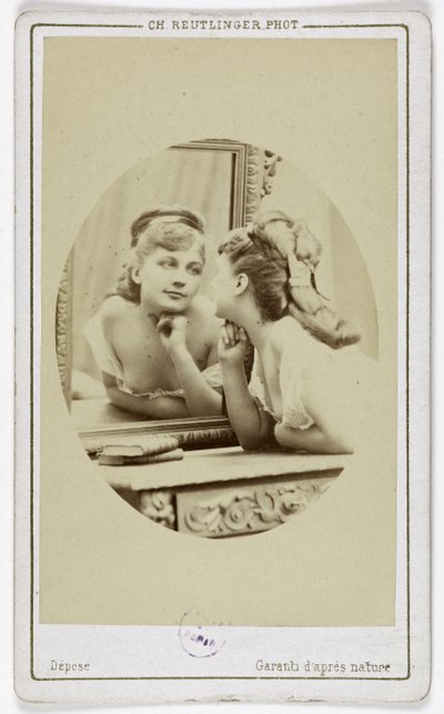 Portret van de actrice Henriette Victoire Drouard (1851-1923). door Charles Reutlinger