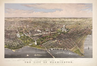 De stad Washington, gepubliceerd 1876 door Charles Richard Parsons