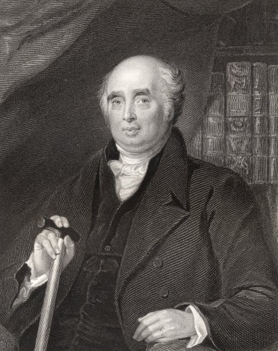 Henry Richard Fox, gegraveerd door H. Robinson, uit 